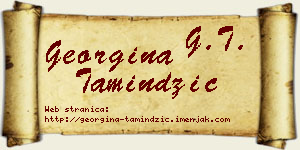 Georgina Tamindžić vizit kartica